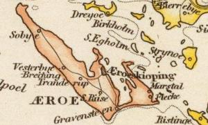 Kort over Ærø