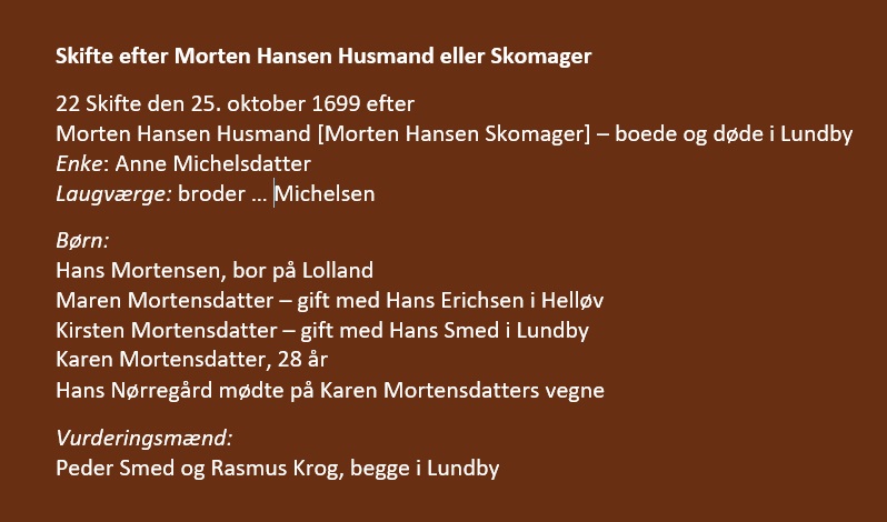 Skifte Morten Hansen